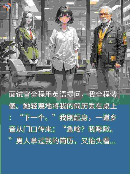 面试被英语刁难装傻，董事长当场发话：下一个就是你！