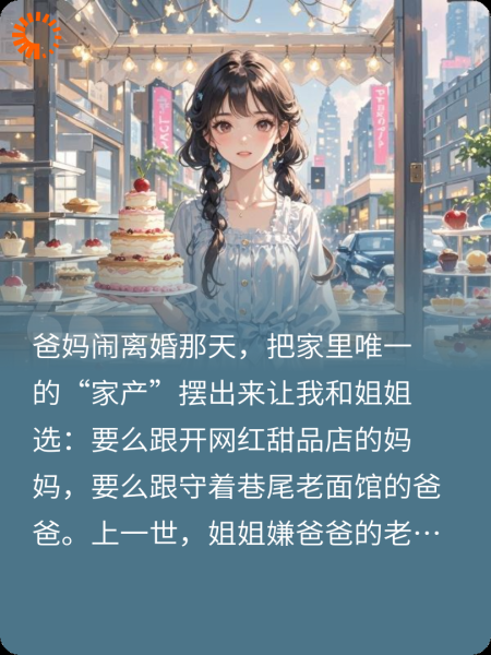 重生我不选祖传老店，姐姐偷着乐