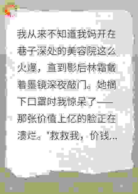 我妈的美容院，让影后跪求预约