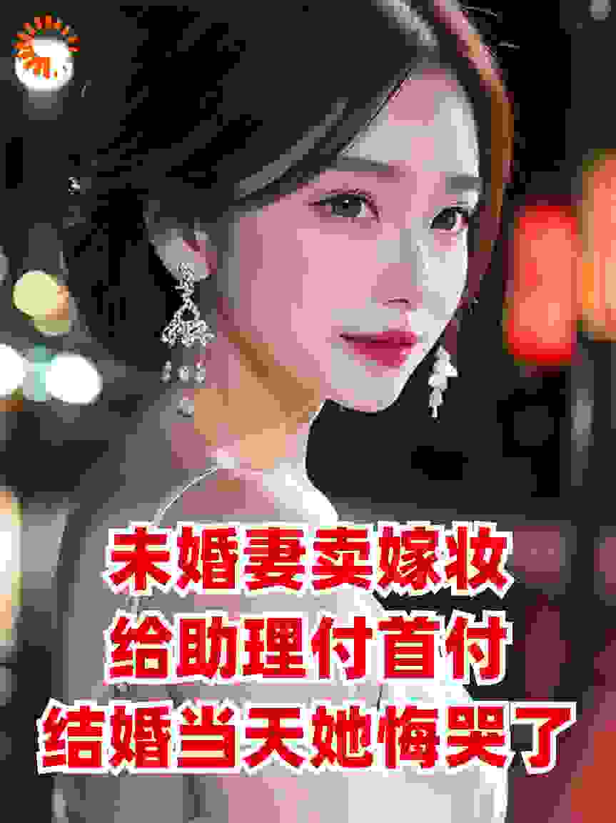 未婚妻卖嫁妆给助理付首付，结婚当天她悔哭了