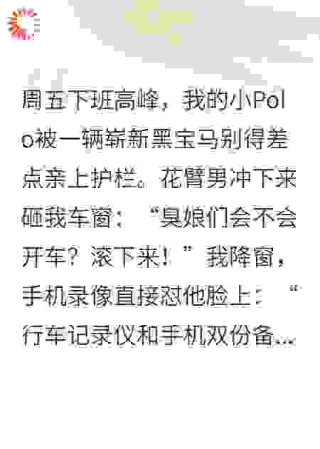 撞我车还骂人？姐教你做人