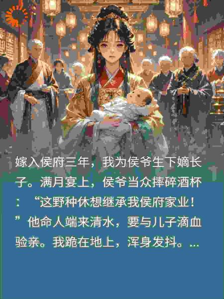 侯爷宴上验亲！我转身问婆婆：您当年也用的这碗水？