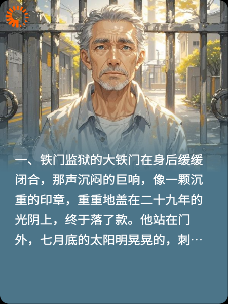 29年牢狱换亲儿自由，接继子出狱，狱警一句话击碎伪装