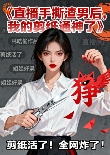 直播手撕渣男后，我的剪纸通神了