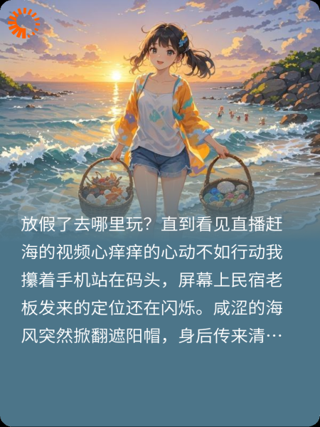 放假了去赶海