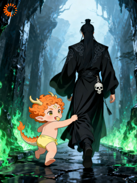 破壳就被爹丢给魔尊