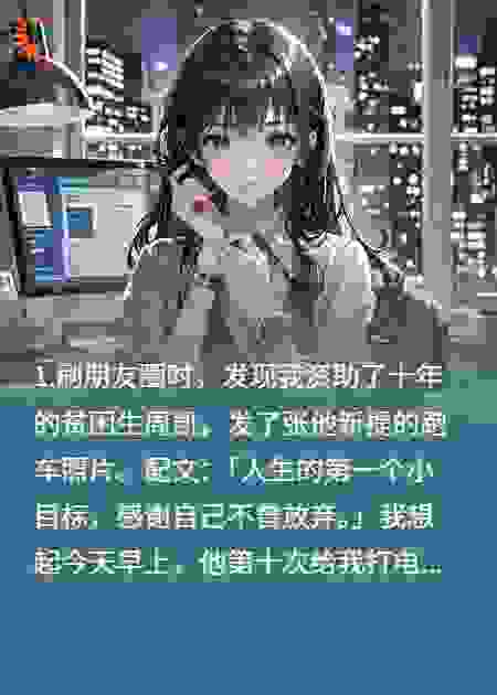 十年供养，他提跑车骂我冷血，我笑了